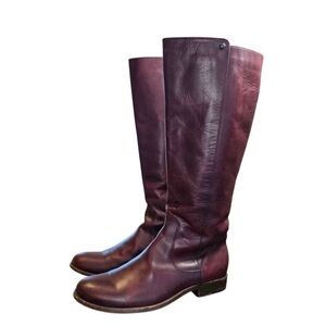 FRYE AND CO. Burgundy Over the Knee Riding Boots